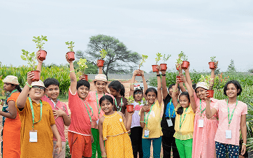 Planting Saplings and Transforming the Environment